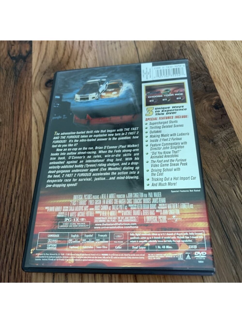 2 Fast 2 Furious (DVD, 2003) Tested Working - Picture 2 of 4